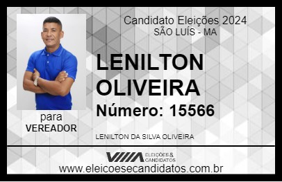 Candidato LENILTON OLIVEIRA 2024 - SÃO LUÍS - Eleições