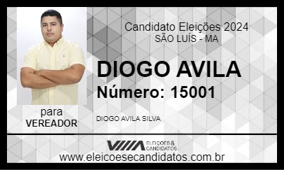 Candidato DIOGO AVILA 2024 - SÃO LUÍS - Eleições