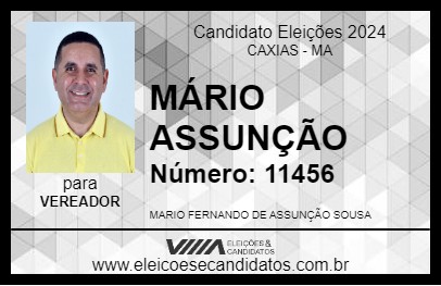 Candidato MÁRIO ASSUNÇÃO 2024 - CAXIAS - Eleições