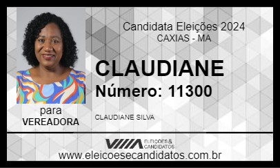 Candidato CLAUDIANE 2024 - CAXIAS - Eleições