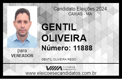 Candidato GENTIL OLIVEIRA 2024 - CAXIAS - Eleições