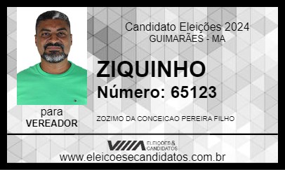 Candidato ZIQUINHO 2024 - GUIMARÃES - Eleições