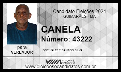 Candidato CANELA 2024 - GUIMARÃES - Eleições