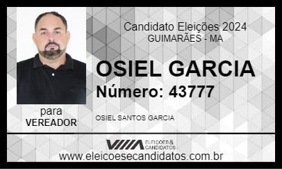 Candidato OSIEL GARCIA 2024 - GUIMARÃES - Eleições