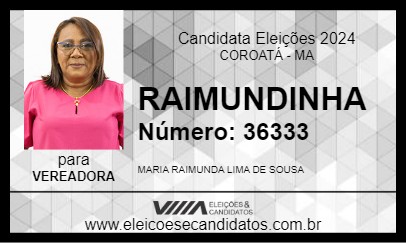 Candidato RAIMUNDINHA 2024 - COROATÁ - Eleições