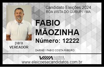 Candidato FABIO MÃOZINHA 2024 - BOA VISTA DO GURUPI - Eleições