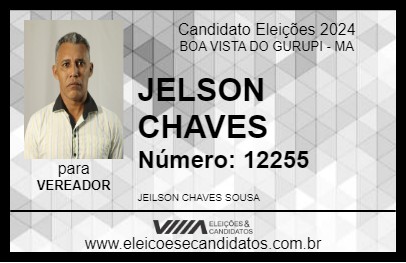 Candidato JELSON CHAVES 2024 - BOA VISTA DO GURUPI - Eleições