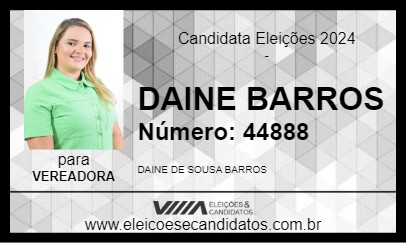 Candidato DAINE BARROS 2024 - GRAJAÚ - Eleições