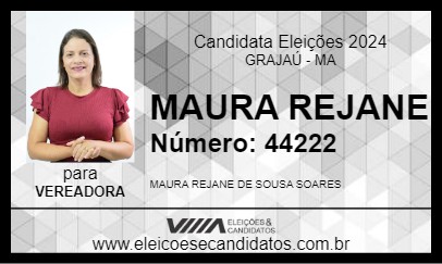 Candidato MAURA REJANE 2024 - GRAJAÚ - Eleições