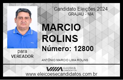 Candidato MARCIO ROLINS 2024 - GRAJAÚ - Eleições