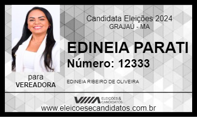 Candidato EDINEIA PARATI 2024 - GRAJAÚ - Eleições