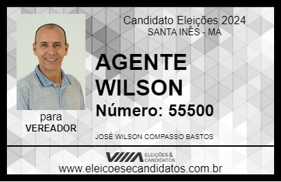 Candidato AGENTE WILSON 2024 - SANTA INÊS - Eleições