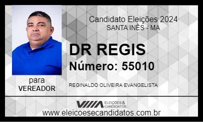 Candidato DR REGIS 2024 - SANTA INÊS - Eleições