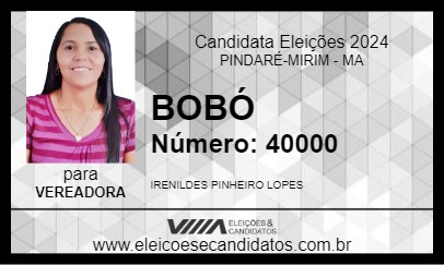 Candidato BOBÓ 2024 - PINDARÉ-MIRIM - Eleições