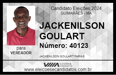 Candidato JACKENILSON GOULART 2024 - GUIMARÃES - Eleições