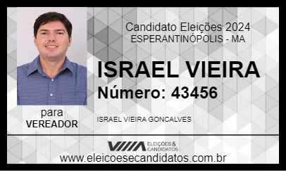 Candidato ISRAEL VIEIRA 2024 - ESPERANTINÓPOLIS - Eleições