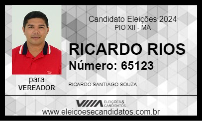 Candidato RICARDO RIOS 2024 - PIO XII - Eleições