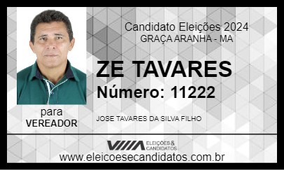 Candidato ZE TAVARES 2024 - GRAÇA ARANHA - Eleições