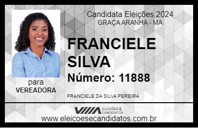 Candidato FRANCIELE SILVA 2024 - GRAÇA ARANHA - Eleições