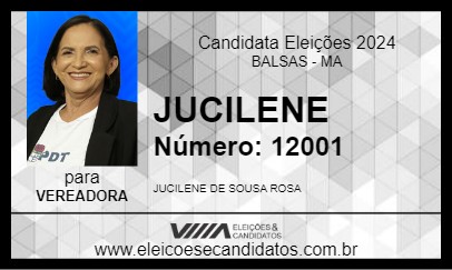 Candidato JUCILENE 2024 - BALSAS - Eleições