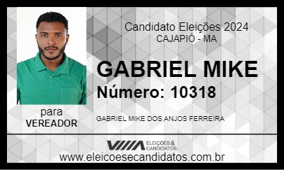 Candidato GABRIEL MIKE 2024 - CAJAPIÓ - Eleições