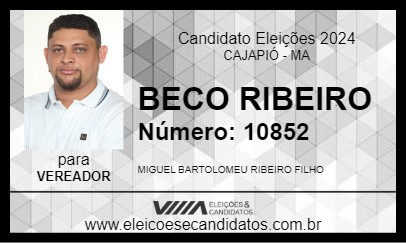 Candidato BECO RIBEIRO 2024 - CAJAPIÓ - Eleições