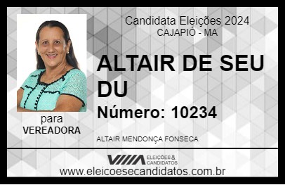 Candidato ALTAIR DE SEU DU 2024 - CAJAPIÓ - Eleições