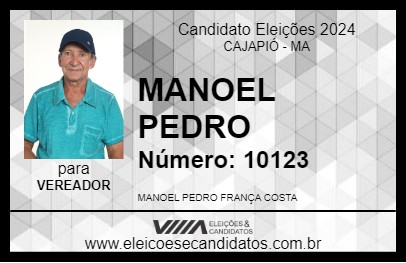 Candidato MANOEL PEDRO 2024 - CAJAPIÓ - Eleições