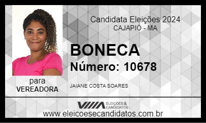 Candidato BONECA 2024 - CAJAPIÓ - Eleições