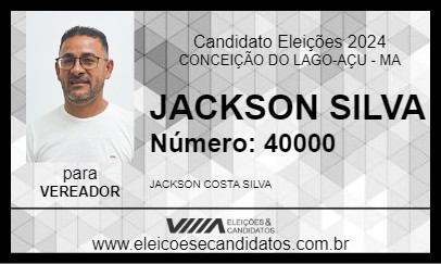 Candidato JACKSON SILVA 2024 - CONCEIÇÃO DO LAGO-AÇU - Eleições