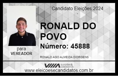 Candidato RONALD DO POVO 2024 - IMPERATRIZ - Eleições