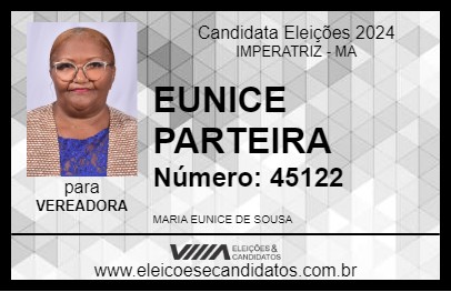 Candidato EUNICE PARTEIRA 2024 - IMPERATRIZ - Eleições