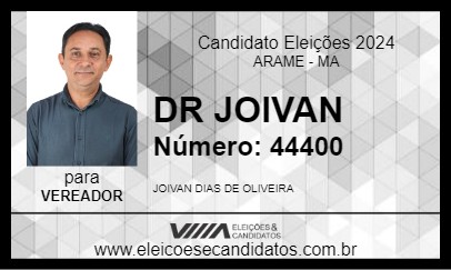 Candidato DR JOIVAN 2024 - ARAME - Eleições