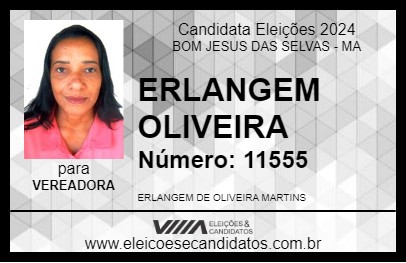 Candidato ERLANGEM OLIVEIRA 2024 - BOM JESUS DAS SELVAS - Eleições