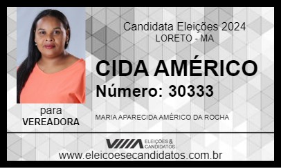 Candidato CIDA AMÉRICO 2024 - LORETO - Eleições