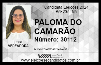 Candidato PALOMA DO CAMARÃO 2024 - RAPOSA - Eleições