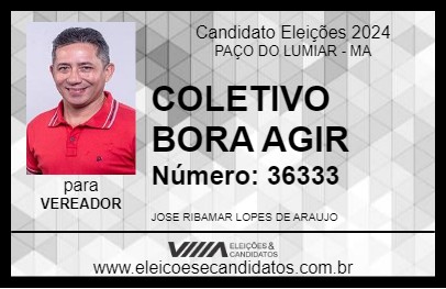 Candidato COLETIVO BORA AGIR 2024 - PAÇO DO LUMIAR - Eleições