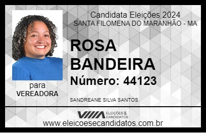 Candidato ROSA BANDEIRA 2024 - SANTA FILOMENA DO MARANHÃO - Eleições