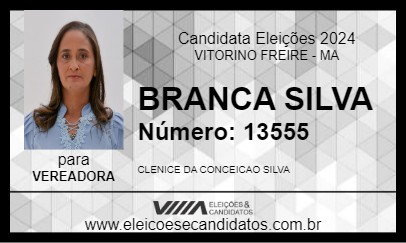 Candidato BRANCA SILVA 2024 - VITORINO FREIRE - Eleições