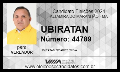 Candidato UBIRATAN 2024 - ALTAMIRA DO MARANHÃO - Eleições