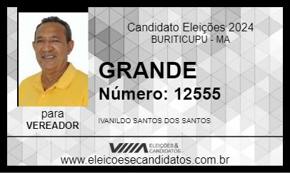 Candidato GRANDE 2024 - BURITICUPU - Eleições