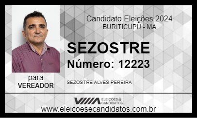 Candidato SEZOSTRE 2024 - BURITICUPU - Eleições