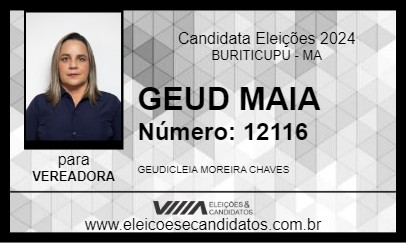 Candidato GEUD MAIA 2024 - BURITICUPU - Eleições