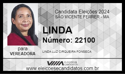 Candidato LINDA 2024 - SÃO VICENTE FERRER - Eleições