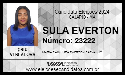 Candidato SULA EVERTON 2024 - CAJAPIÓ - Eleições