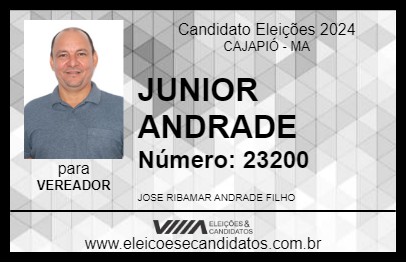 Candidato JUNIOR  ANDRADE 2024 - CAJAPIÓ - Eleições