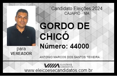 Candidato GORDO DE CHICÓ 2024 - CAJAPIÓ - Eleições