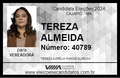 Candidato TEREZA ALMEIDA 2024 - CAJAPIÓ - Eleições