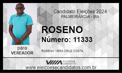 Candidato ROSENO 2024 - PALMEIRÂNDIA - Eleições