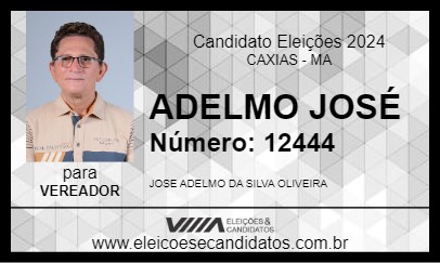 Candidato ADELMO JOSÉ 2024 - CAXIAS - Eleições